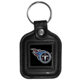 Tennessee Titans Square Leatherette Key Chain